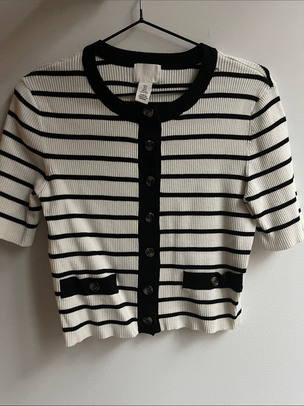 H&M Striped Cardigan Sweater